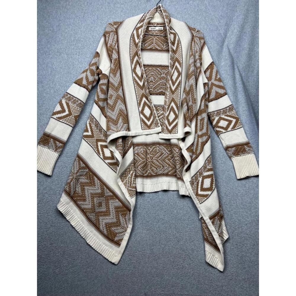 Old Navy Womens Waterfall Open Cardigan Sweater Aztec Sz M Boho Western
